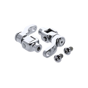 M8 Softail passenger footpeg mount kit, 360° adj. Chrome FOOTPEGS MOUNTS Mcs