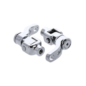 M8 Softail passenger footpeg mount kit, 360° adj. Chrome FOOTPEGS MOUNTS Mcs