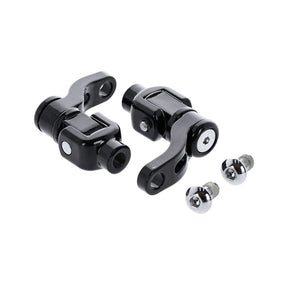 M8 Softail Passenger Footpeg Mount Kit, 360� Adj. Black Footpegs Mounts Mcs