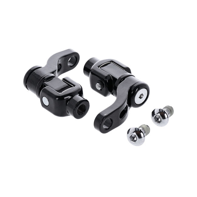 M8 Softail Passenger Footpeg Mount Kit, 360� Adj. Black Footpegs Mounts Mcs