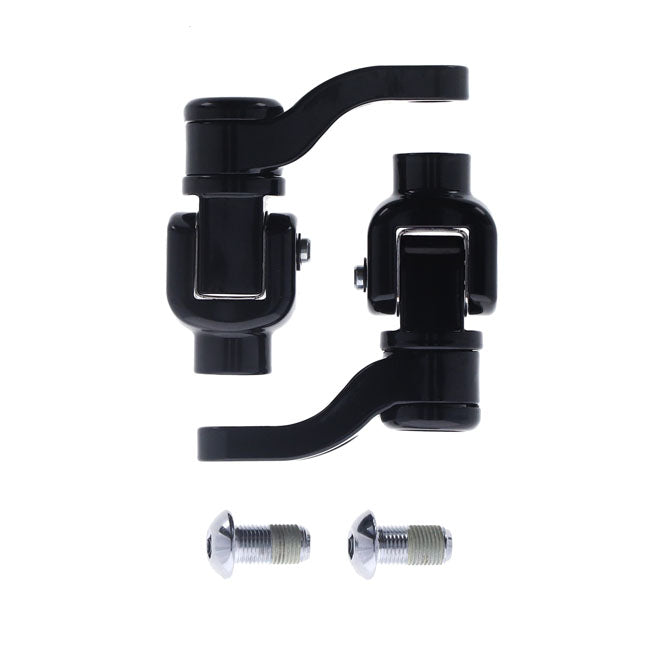 M8 Softail Passenger Footpeg Mount Kit, 360� Adj. Black Footpegs Mounts Mcs