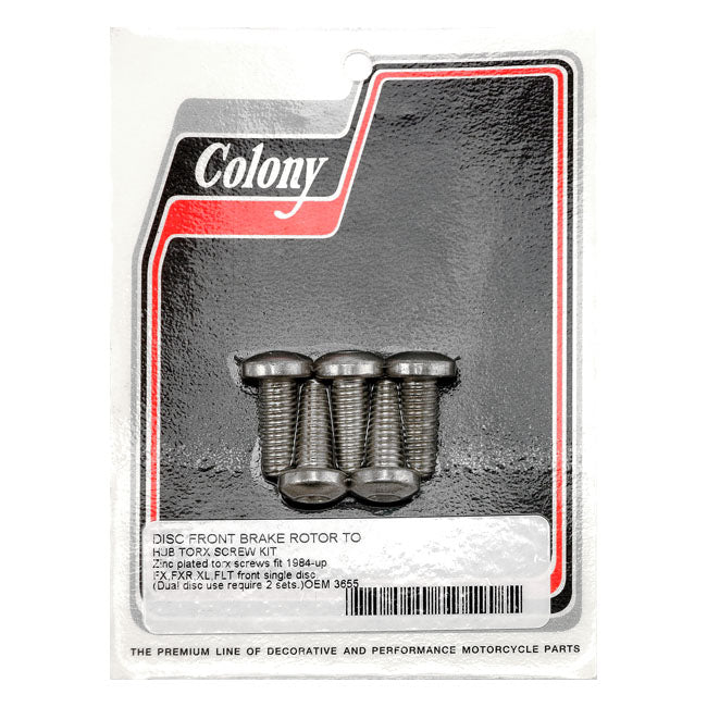 Colony Screw Trox Kt Rtr/Hb84 Up Brake Rotor Bolt Kits Colony