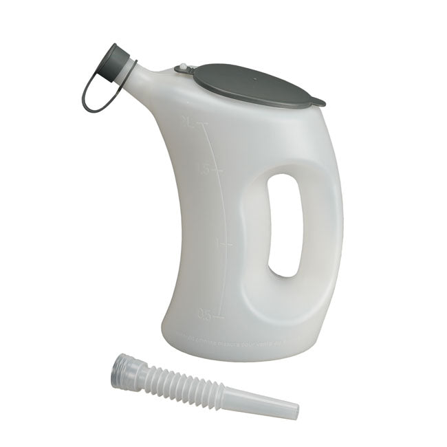 Pressol measuring jug, transparent w/cover. 2 liter FUNNELS Pressol