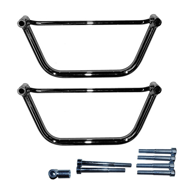 Longride Saddlebag Holder, Chrome Saddlebags Mounts Longride