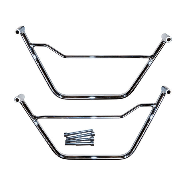 Longride Saddlebag Holder, Chrome Saddlebags Mounts Longride