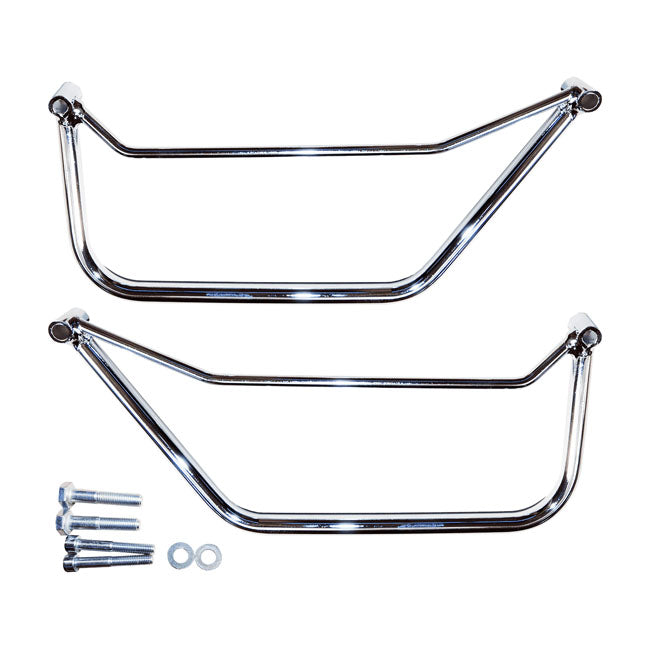 Longride Saddlebag Holder, Chrome Saddlebags Mounts Longride
