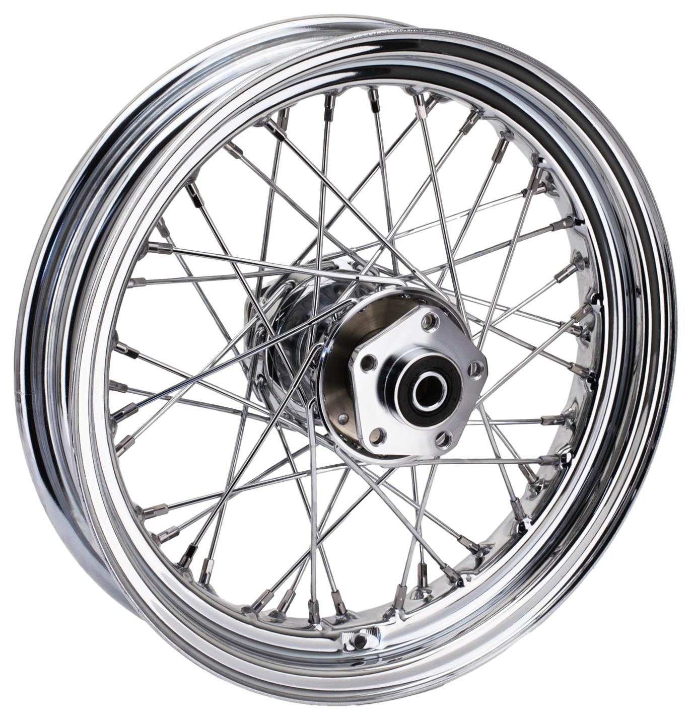 16" Rear Wheel Xl55 78 Chrome Spokes Wheel Zodiac Default Title