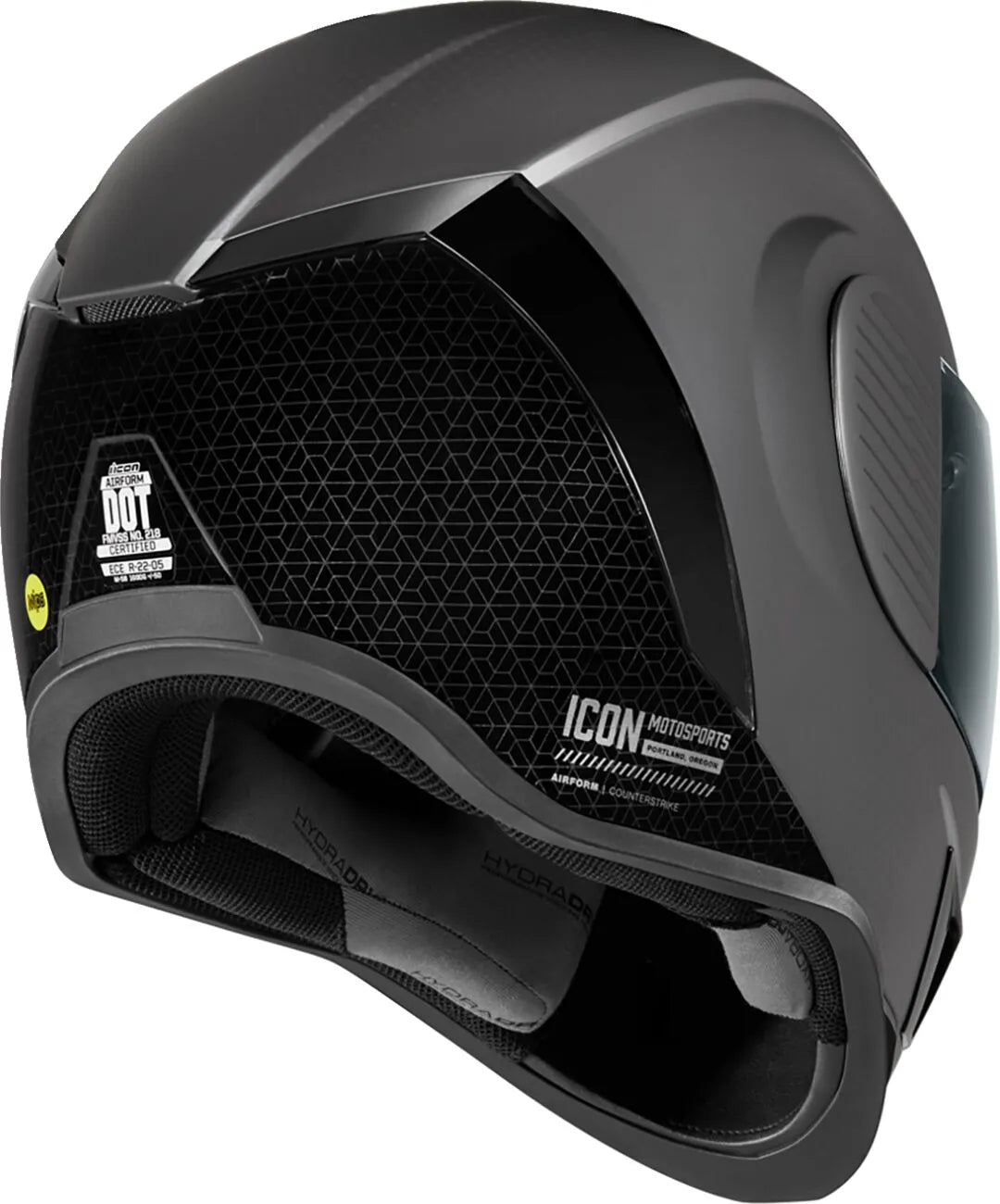 Airform Counterstrike, Silver Full Face Helmet Icon