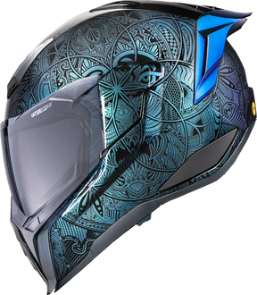 Ultraflite Opal Mandala, Blue Full Face Helmet Icon