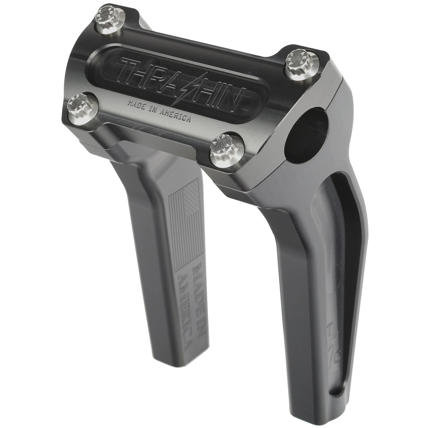 Thrashin Supply Co. 6.5" Pull Back OG Risers, Black Risers Thrashin Supply Co. Standard Top Clamp