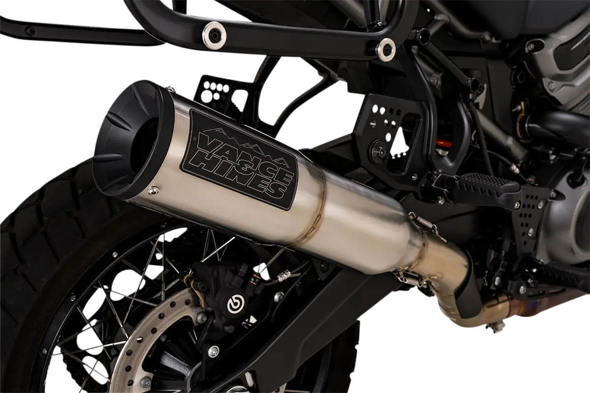 Adventure Hi-Output 450 - Pan America Slip-On Exhaust Vance & Hines