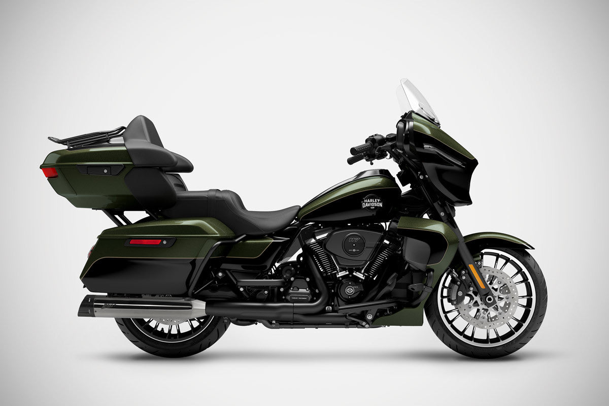 Zard Touring Slip Ons E5+, Black Chrome - 25+ Touring Slip-Ons Exhaust Zard