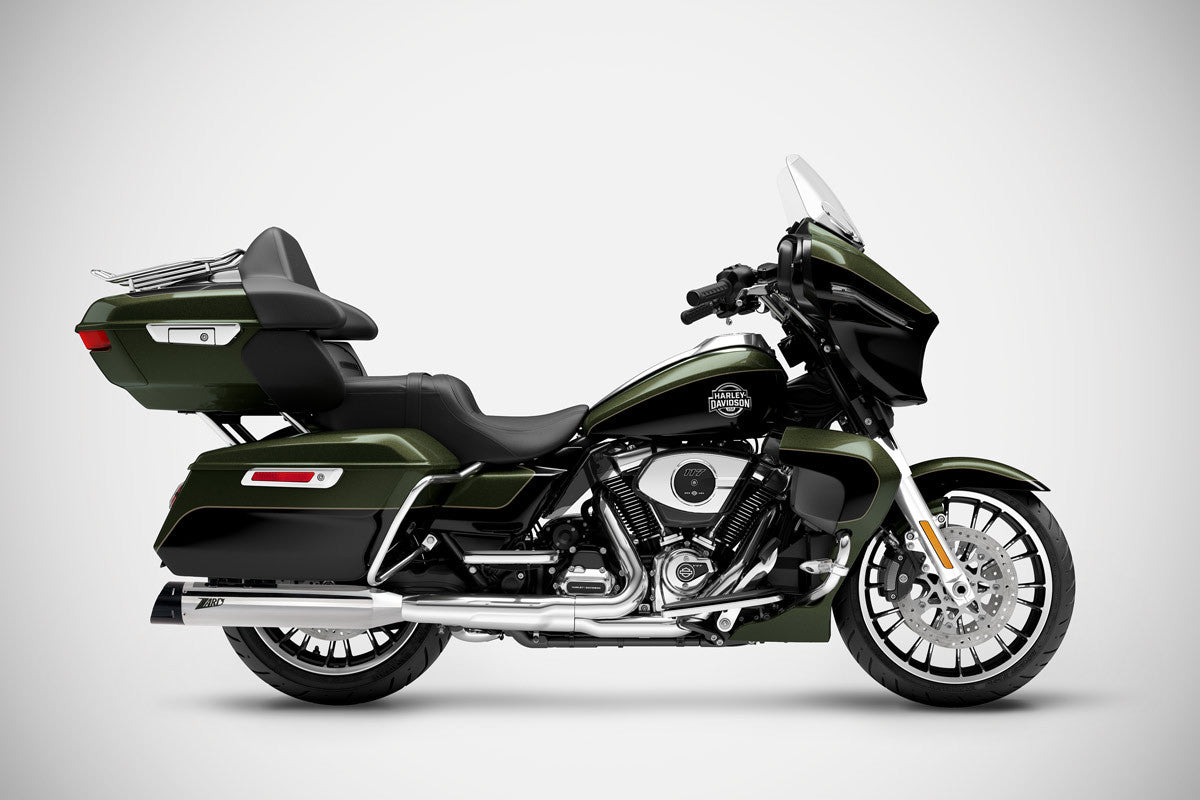 Zard Touring Slip Ons E5+, Chrome - 25+ Touring Slip-Ons Exhaust Zard