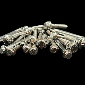 Bamco Motorsports ARP 6-Speed Transmission Bolt Kit - 2007-2023 & 23.5+ Bagger, 2025+ Softail, Other 6-Speed Models Fastener Kit Bamco Motorsports Chrome Red 23.5+ Bagger / 2025+ Softail