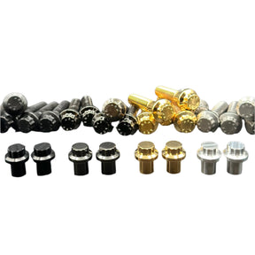 Bamco Motorsports 12 Point Valve Stem Caps Tire Valve Stem Cap Bamco Motorsports Gold