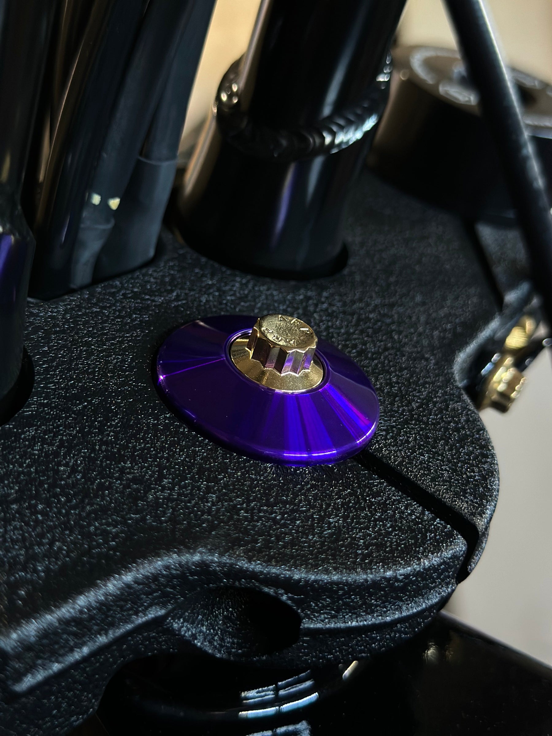 Bamco Motorsports ARP Steering Stem Bolt Kit - Milwaukee-Eight Softail with Inverted Forks Fastener Kit Bamco Motorsports Gold Purple