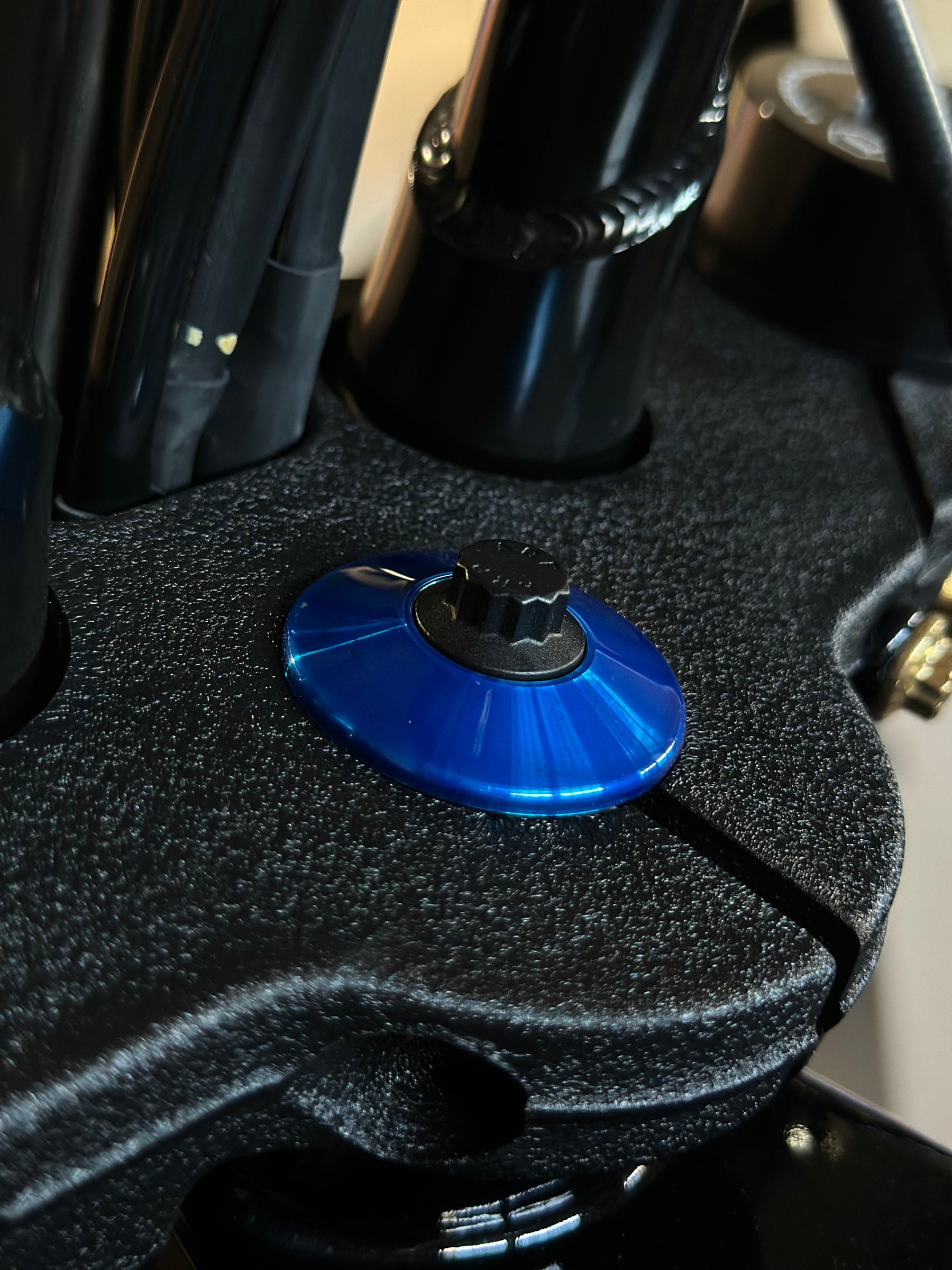 Bamco Motorsports ARP Steering Stem Bolt Kit - Milwaukee-Eight Softail with Inverted Forks Fastener Kit Bamco Motorsports Flat Black Blue