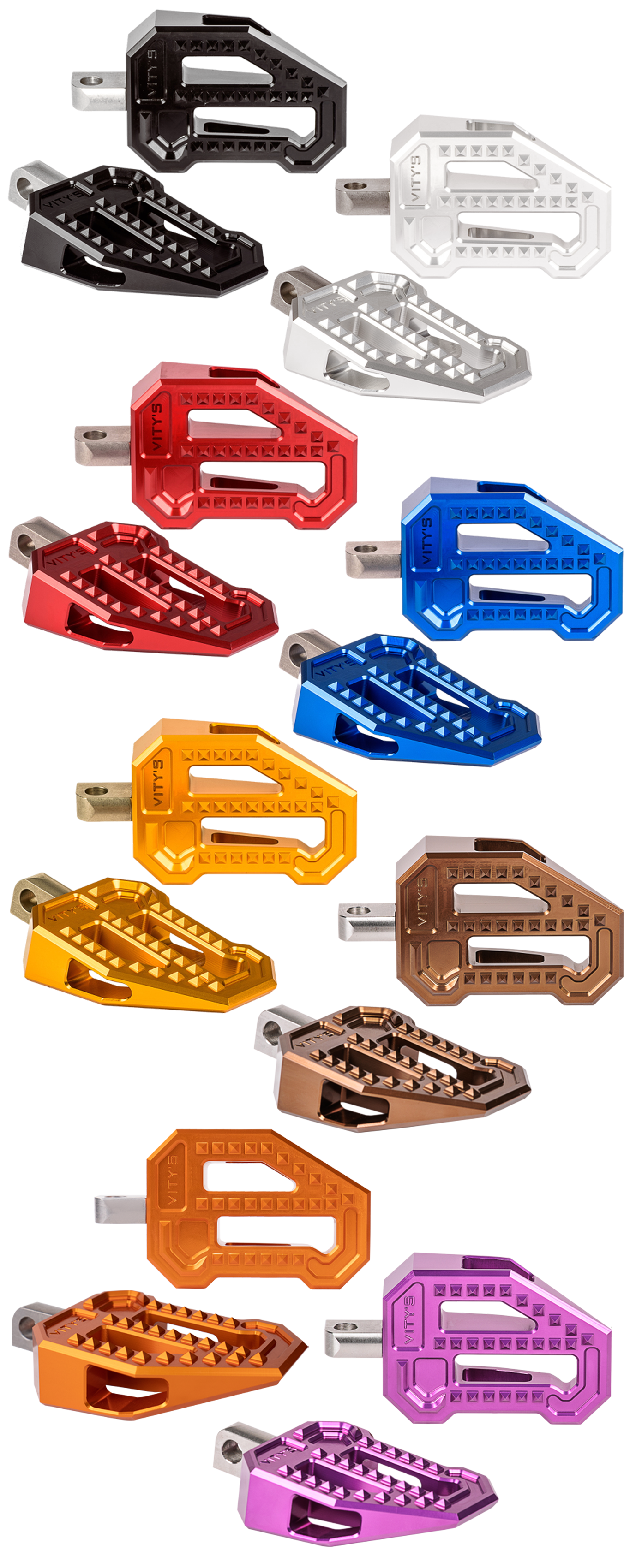 Bmx Pegs Black Std Male Mount Shift & Foot Pegs Vity's Design