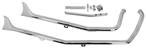 Upsweep Fishtails Chrome Fxst00 06 Drag Pipe V Twin Mfg