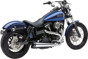 El Diablo 2:1 Exhaust System - 06+ Dyna Full Exhaust System Cobra Chrome 12-17 FXD (except FLD with floorboards)