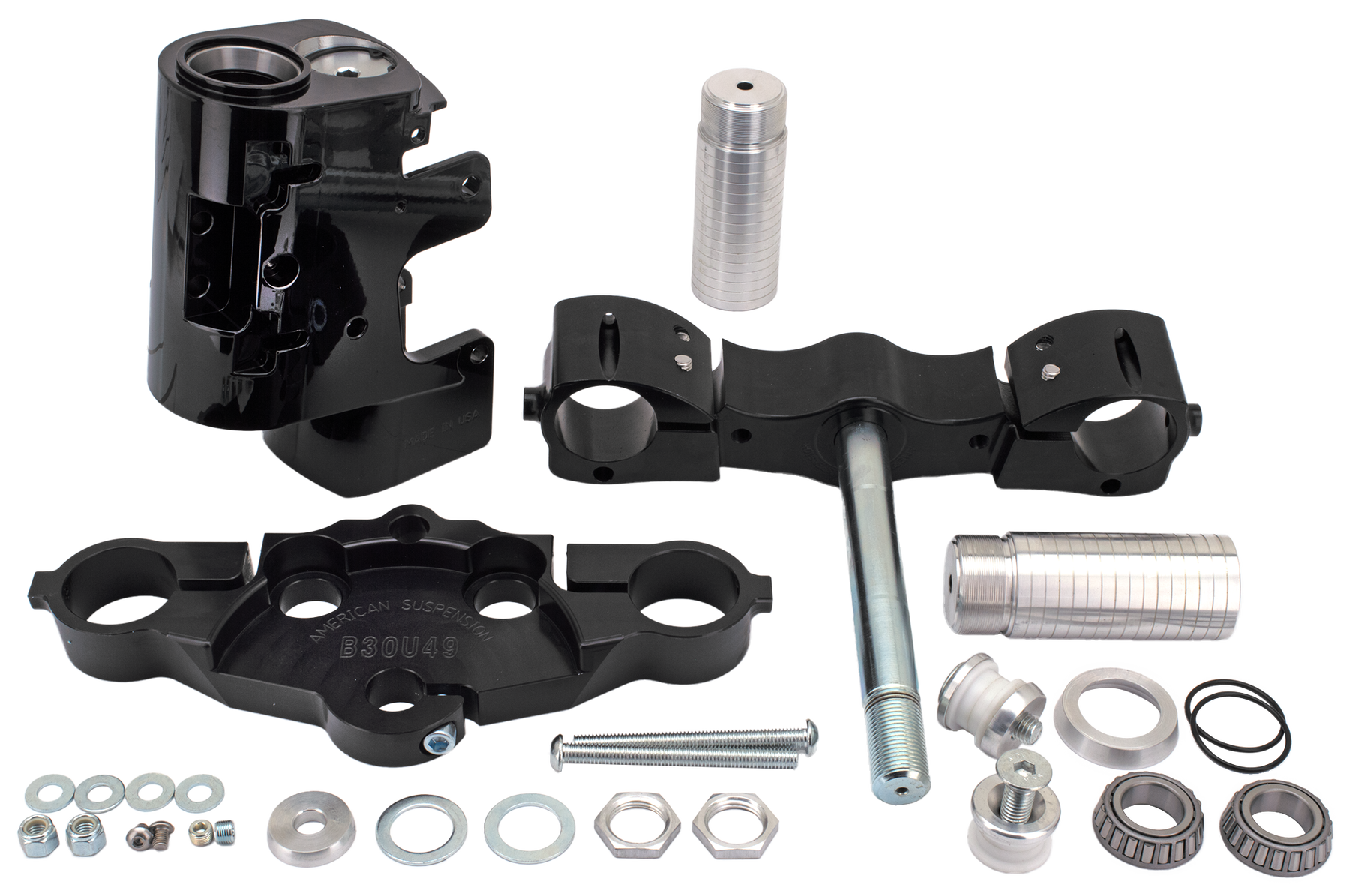 A.S. Bolt On Neck & Trees 30" Flh/T14 Up Triple Tree Kit American Suspension