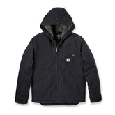 Carhartt Washed Duck Lined Jacket, Black Jackets Male Carhartt S