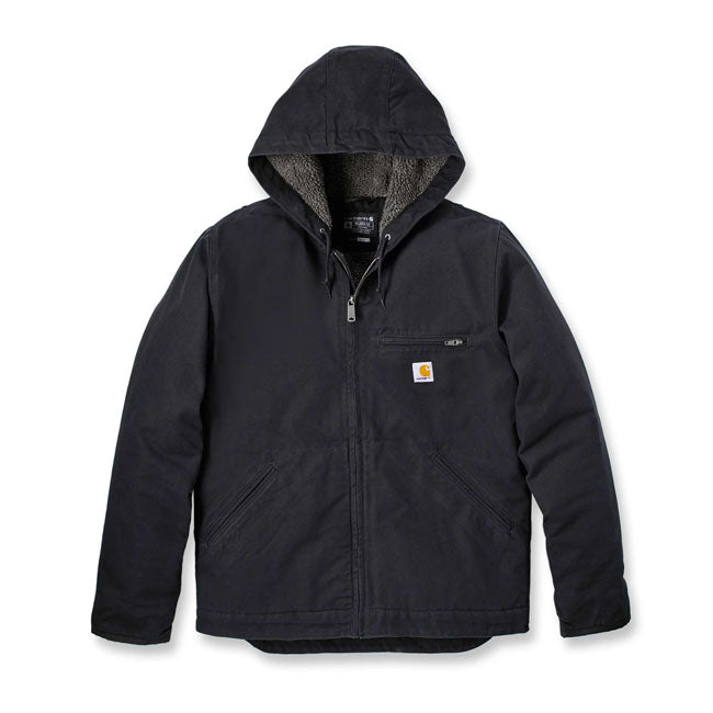 Carhartt Washed Duck Lined Jacket, Black Jackets Male Carhartt S