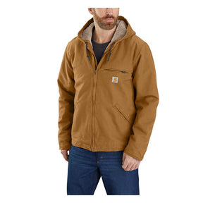 Carhartt Washed Duck Lined Jacket, Brown Jacket Carhartt S