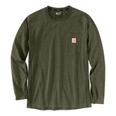 Carhartt Force Pocket Long Sleeve, Basil Heather T-Shirt Long Sleeve Carhartt S