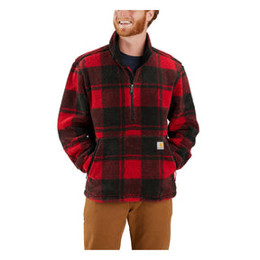 Carhartt Fleece Pullover, Crabapple & Black Jackets Carhartt