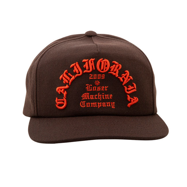 Loser Machine Fanatic Snapback Cap Brown Caps Loser Machine Company