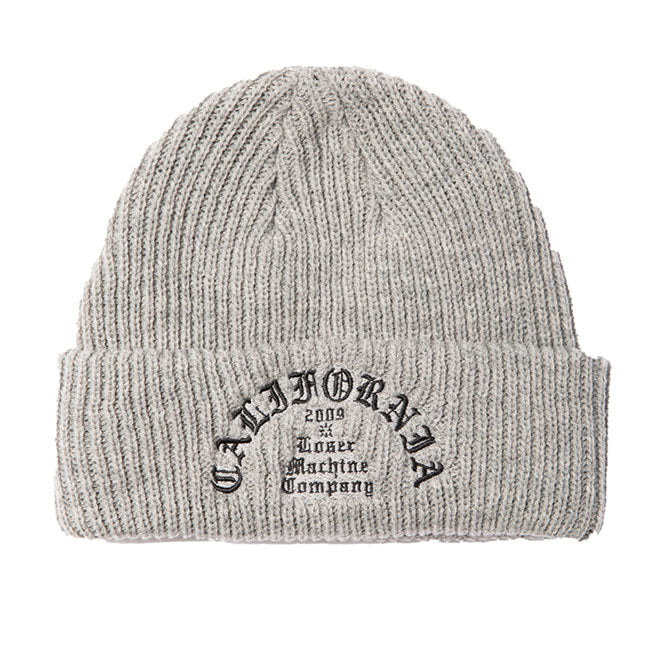 Loser Machine Fanatic Beanie Heather Grey Beanie Loser Machine Company