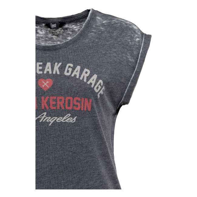 Queen Kerosin Heartbreak Garage T Shirt Black King Kerosin