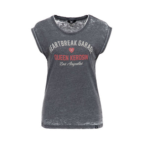 Queen Kerosin Heartbreak Garage T Shirt Black King Kerosin