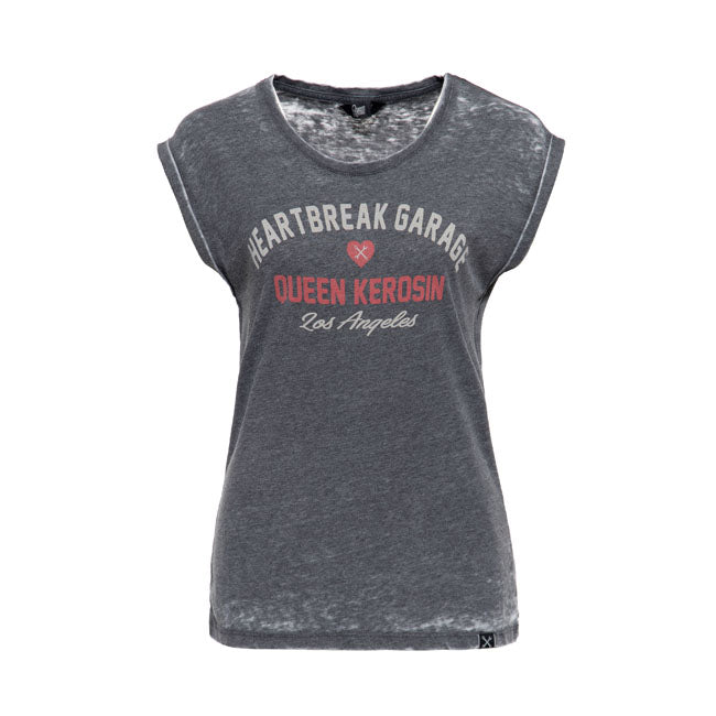 Queen Kerosin Heartbreak Garage T Shirt Black King Kerosin