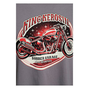 King Kerosin Bobber Garage T Shirt Steel Grey T-Shirt King Kerosin