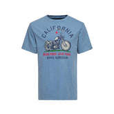 King Kerosin California T Shirt Smoke Blue T-Shirt King Kerosin