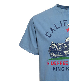 King Kerosin California T Shirt Smoke Blue T-Shirt King Kerosin