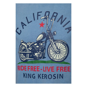King Kerosin California T Shirt Smoke Blue T-Shirt King Kerosin
