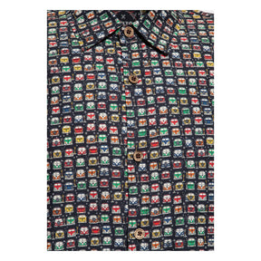 King Kerosin Aop Shirt Off Black Shirts King Kerosin