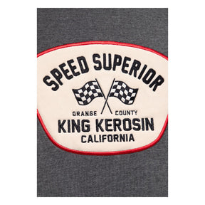 King Kerosin Speed King Zip Hoodie Steel Grey King Kerosin