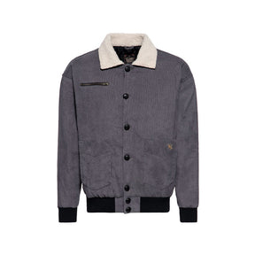 King Kerosin Kk Corduroy Jacket Steel Grey Jackets Male King Kerosin