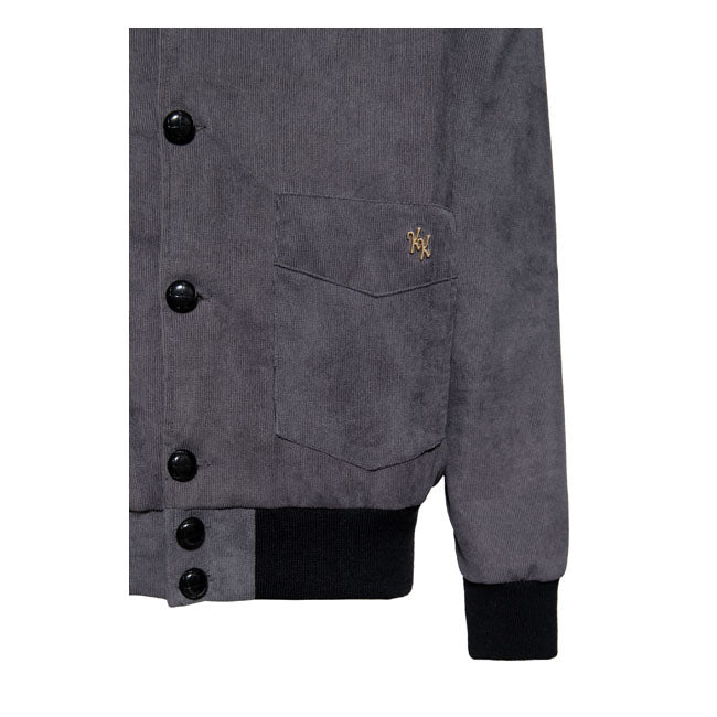 King Kerosin Kk Corduroy Jacket Steel Grey Jackets Male King Kerosin