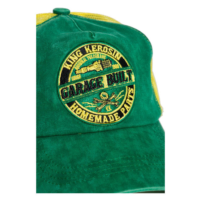 King Kerosin Garage Built Cap Green & Yellow King Kerosin