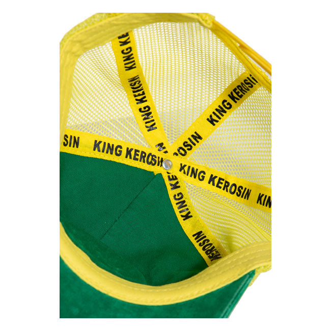 King Kerosin Garage Built Cap Green & Yellow King Kerosin