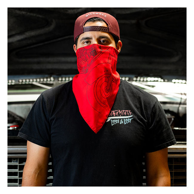 Biltwell Pan bandana red SCARFS Biltwell