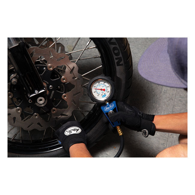 Motion Pro, 0-60 PSI (4.1 bar) tire pressure gauge TIRE PRESSURE GAUGES Motion Pro