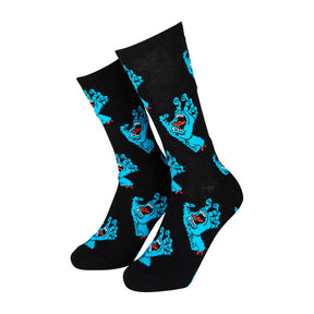 Santa Cruz Multi Hand Socks (2 Pack) white/black Socks Santa Cruz