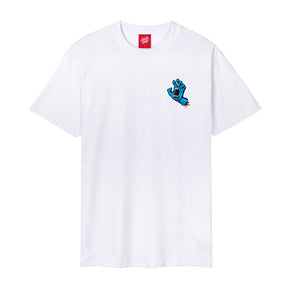 Santa Cruz Screaming Hand Chest t-shirt white T-SHIRTS Santa Cruz