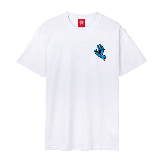 Santa Cruz Screaming Hand Chest t-shirt white T-SHIRTS Santa Cruz